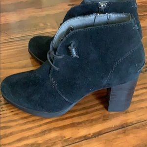 Sperry suede side zip ankle boots.